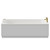 Compact 1700mm x 700mm 6 Jet Brushed Brass V-Tec Single Ended Whirlpool Bath View from Front