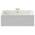 Verna 1800mm x 1100mm 6 Jet Brushed Brass V-Tec Double Ended Whirlpool Bath View from Front