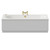 Metropole 1700mm x 700mm 6 Jet Brushed Brass V-Tec Double Ended Whirlpool Bath View from Front