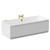 Square 1700mm x 750mm 6 Jet Brushed Brass V-Tec Double Ended Whirlpool Bath Left Hand View