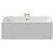 Verna 1800mm x 900mm 6 Jet Brushed Brass V-Tec Double Ended Whirlpool Bath View from Front