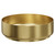 Paxos Colore Brushed Brass 400mm x 400mm Round Stainless Steel Countertop Basin Left Hand View thumbnail
