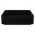 Paxos Colore Matt Black 400mm x 400mm Square Stainless Steel Countertop Basin Side View thumbnail