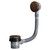 Colore Round Brushed Bronze Easy Clean Sprung Click Clack Bath Waste Right Hand View