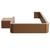 Taurus Brushed Bronze Wall Mounted Toilet Roll Holder Side View