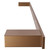 Taurus Brushed Bronze Wall Mounted Towel Rail Side View