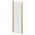Series 8 Plus Brushed Brass 700mm Shower Enclosure Side Panel Right Hand View