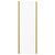 Series 8 Plus Brushed Brass 700mm Shower Enclosure Side Panel Front View