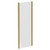 Series 8 Plus Brushed Brass 700mm Shower Enclosure Side Panel Left Hand View