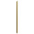 Series 8 Plus Brushed Brass 700mm Shower Enclosure Side Panel Side View