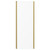 Series 8 Plus Brushed Brass 760mm Shower Enclosure Side Panel Front View