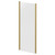 Series 8 Plus Brushed Brass 800mm Shower Enclosure Side Panel Right Hand View