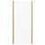Series 8 Plus Brushed Brass 900mm Shower Enclosure Side Panel Front View