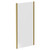 Series 8 Plus Brushed Brass 900mm Shower Enclosure Side Panel Left Hand View
