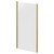 Series 8 Plus Brushed Brass 1000mm Shower Enclosure Side Panel Right Hand View