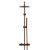 Colore Round Brushed Bronze Thermostatic Rigid Riser Kit and Handset Shower System Right Hand View