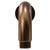 Colore Round Brushed Bronze 300mm Vertical Shower Arm Front View