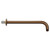 Colore Round Brushed Bronze 300mm Vertical Shower Arm Side View