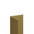 WholePanel Brushed Brass Aluminium 20mm Rigid Angle Profile Corner Trim Left Hand View