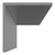 WholePanel Chrome Aluminium 20mm Rigid Angle Profile Corner Trim Top View