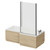 Loire 1700mm Right Hand L Shaped Shower Bath with Bath Screen and Light Oak Front and End Bath Panel Right Hand View