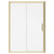 Series 8 Plus Brushed Brass 1400mm Sliding Shower Door Front View
