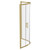 Series 8 Plus Brushed Brass 900mm 1 Door Quadrant Shower Enclosure Side View