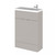 Hudson Reed Fusion Compact Matt Pebble Grey 600mm 2 Door Combination Vanity Unit - CBI3206 Main Image