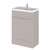 Hudson Reed Fusion Matt Pebble Grey 600mm 2 Door Combination Vanity Unit with Ceramic Basin - CBI3207A Main Image