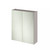 Hudson Reed Fusion Matt Pebble Grey 600mm 2 Door Mirroroed Cabinet - OFF3217 Main Image thumbnail
