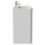 Vela Satin White 800mm 2 Drawer Vanity Unit with Anya Basin Side View