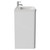 Vela Gloss White 800mm 2 Drawer Vanity Unit with Leni Basin Side View
