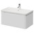 Vela Gloss White 800mm Wall Mounted Single Drawer Vanity Unit with Leni Basin Right Hand View