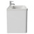Vela Gloss White 800mm Wall Mounted 2 Drawer Vanity Unit with Leni Basin Side View