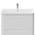 Vela Gloss White 800mm 2 Drawer Vanity Unit with Fina Basin View from Front