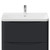 Vela Satin Anthracite 800mm 2 Drawer Vanity Unit with Fina Basin View from Front