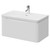 Vela Gloss White 800mm Wall Mounted Single Drawer Vanity Unit with Fina Basin Right Hand View