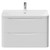 Vela Gloss White 800mm Wall Mounted 2 Drawer Vanity Unit with Fina Basin View from Front