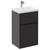 Montego Graphite Grey 500mm 1 Drawer 2 Door Vanity Unit with Glide Basin Left Hand View