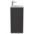 Montego Graphite Grey 500mm 1 Drawer 2 Door Vanity Unit with Angel Basin Side View