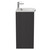 Montego Graphite Grey 600mm 1 Drawer 2 Door Vanity Unit with Arc Basin Side View