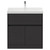 Montego Graphite Grey 800mm 1 Drawer 2 Door Vanity Unit with Rimini Basin View from Front