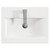 Montego Gloss White 500mm 1 Drawer 2 Door Vanity Unit with Glide Basin Top View