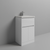 Montego Gloss White 500mm 1 Drawer 2 Door Vanity Unit with Glide Basin Studio Shot thumbnail