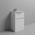 Montego Gloss White 500mm 1 Drawer 2 Door Vanity Unit with Arc Basin Studio Shot