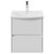 Montego Gloss White 500mm Wall Mounted 2 Drawer Vanity Unit with Arc Basin View from Front