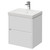Montego Gloss White 500mm Wall Mounted 2 Drawer Vanity Unit with Rimini Basin Right Hand View
