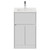 Montego Gloss White 500mm 1 Drawer 2 Door Vanity Unit with Angel Basin View from Front