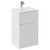Montego Gloss White 500mm 1 Drawer 2 Door Vanity Unit with Angel Basin Left Hand View