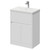 Montego Gloss White 600mm 1 Drawer 2 Door Vanity Unit with Glide Basin Right Hand View thumbnail